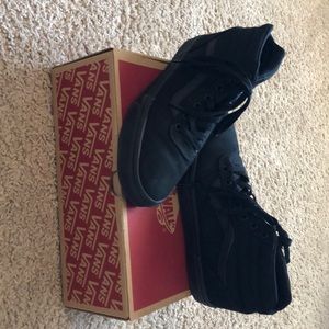 All Black High Top Vans